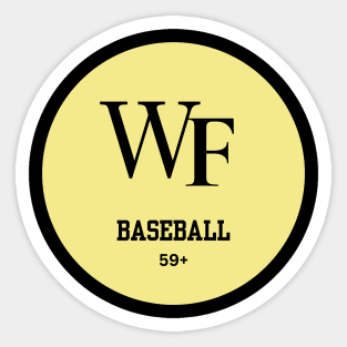 WF baseball 59+ Sticker